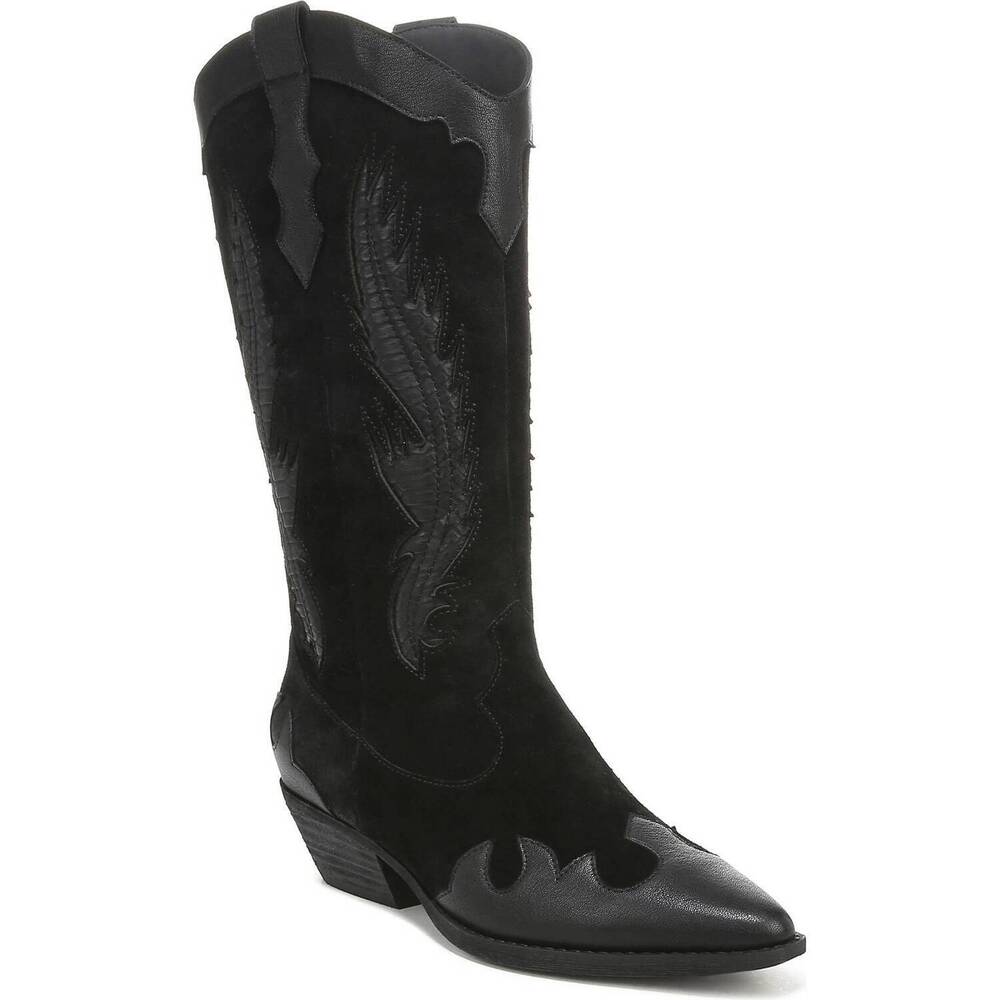 NEW ZODIAC women's marlena cowgirl boots in black - Picture 4 of 9